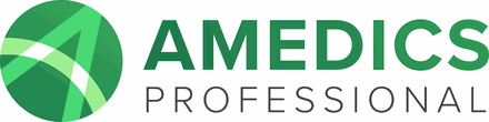 Logo Amedics, igiene e detergenza professionale